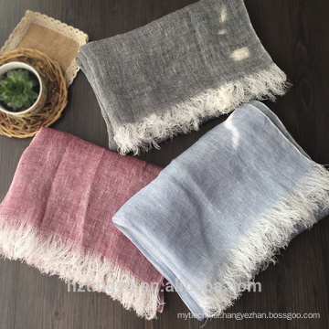 Maxi size fashion women factory selling hang zhou wholesale Winter Linen scarf